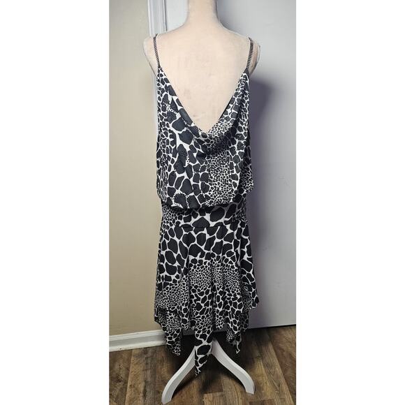 Lillie Rubin VTG Hankerchief Hem Drop Waist Dress Sz 10 Gatsby Flapper 20s Gala - Picture 3 of 8